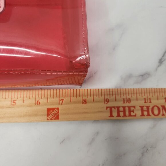 Barbiecore Pink Acrylic Purse Baguette Minibag Metal Chain Handle - Picture 5 of 8